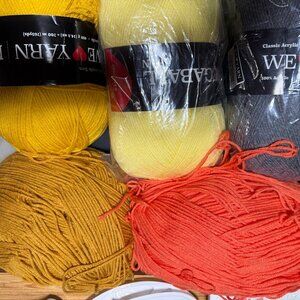 Hobbii We Heart Yarn | Medium 4 | Multi-Color Stash Lot | 5-Skein Lot